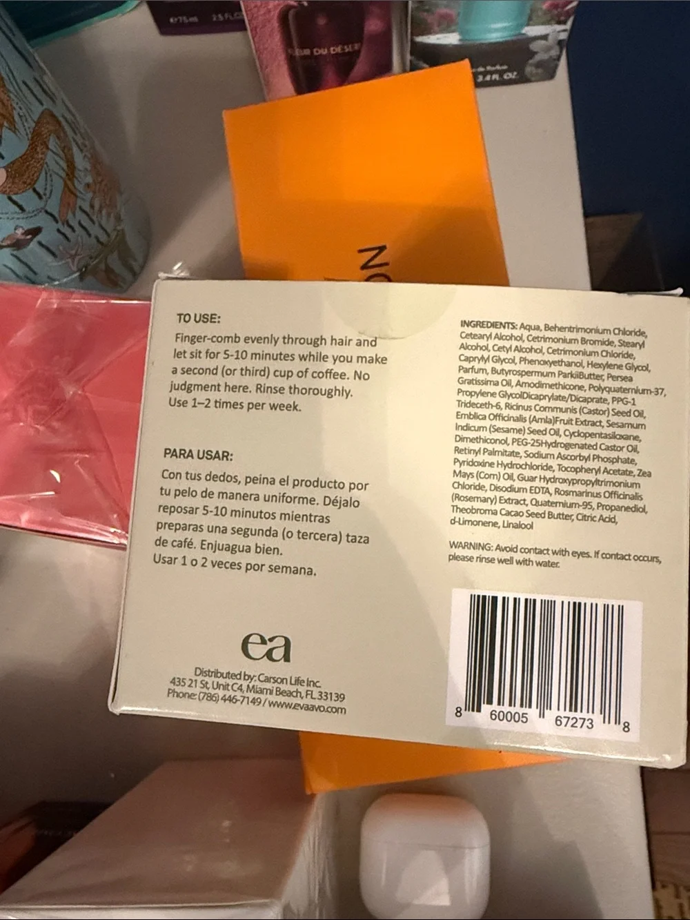 eva+avo Nutritive Hair Mask - Avocado (White & Green Packaging)